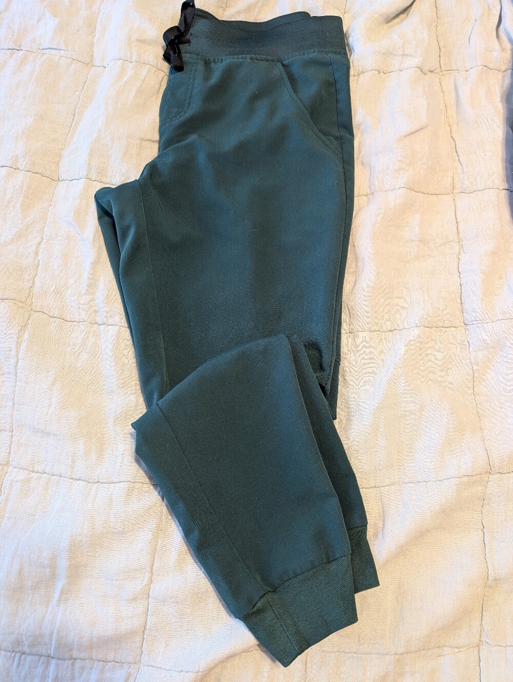 Figs Zamora Scrub Jogger Pants Forest Green Size Medium